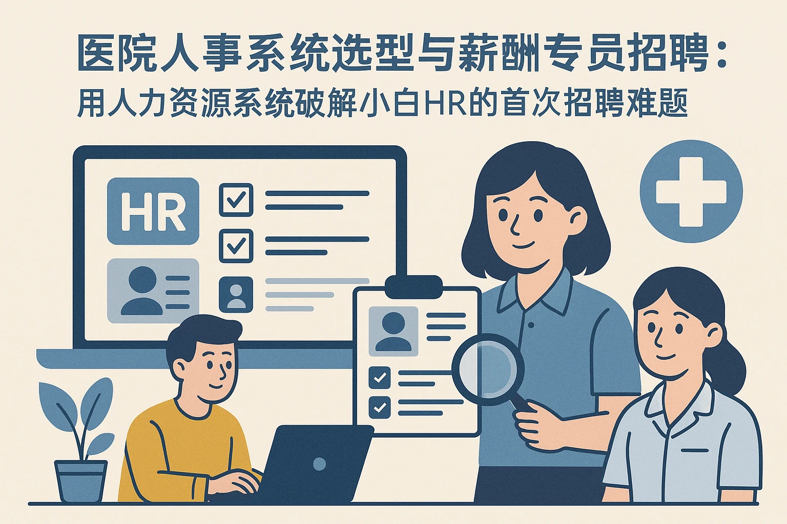 医院人事系统选型与薪酬专员招聘：用人力资源系统破解小白HR的首次招聘难题