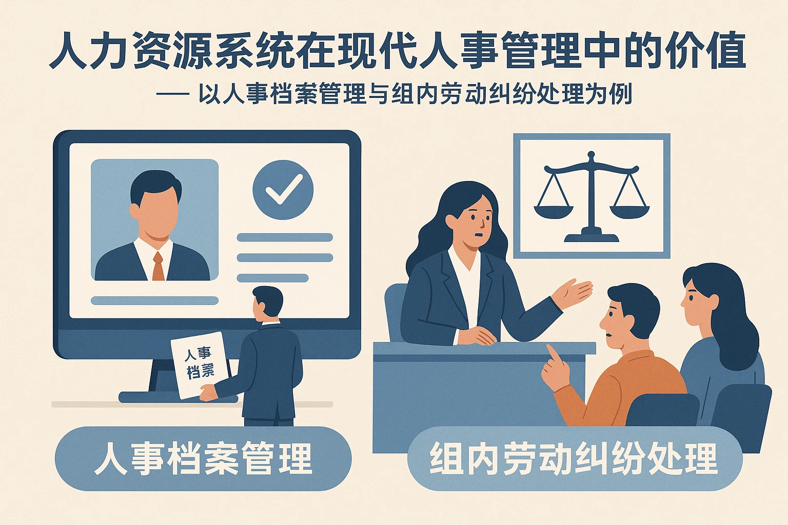 人力资源系统在现代人事管理中的价值 —— 以人事档案管理与组内劳动纠纷处理为例