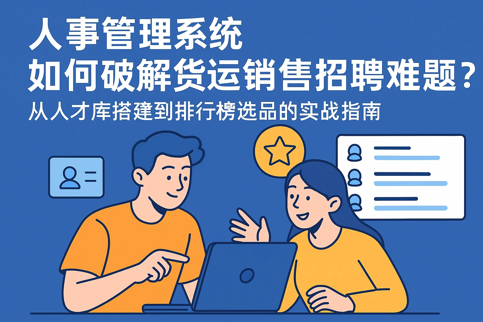 人事管理系统如何破解货运销售招聘难题？从人才库搭建到排行榜选品的实战指南