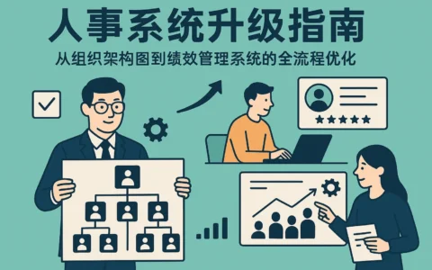 人事系统升级指南：从组织架构图到绩效管理系统的全流程优化