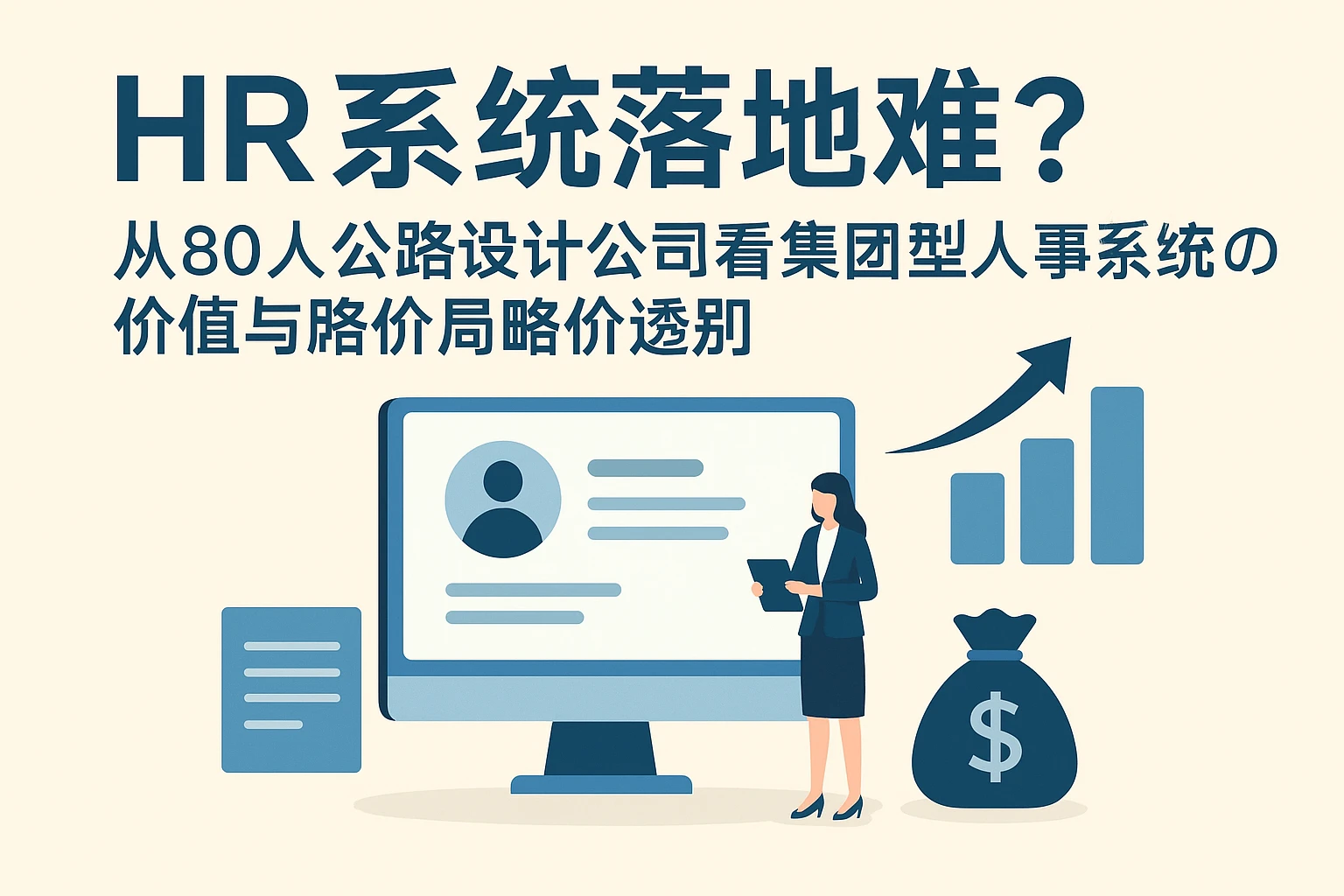 HR系统落地难？从80人公路设计公司的实践看集团型人事系统的价值与报价逻辑