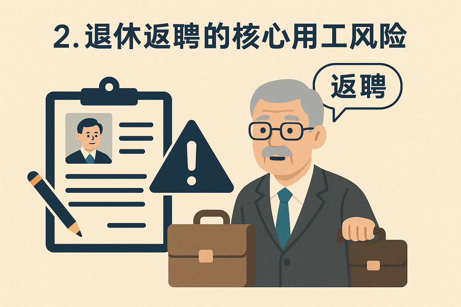 2. 退休返聘的核心用工风险