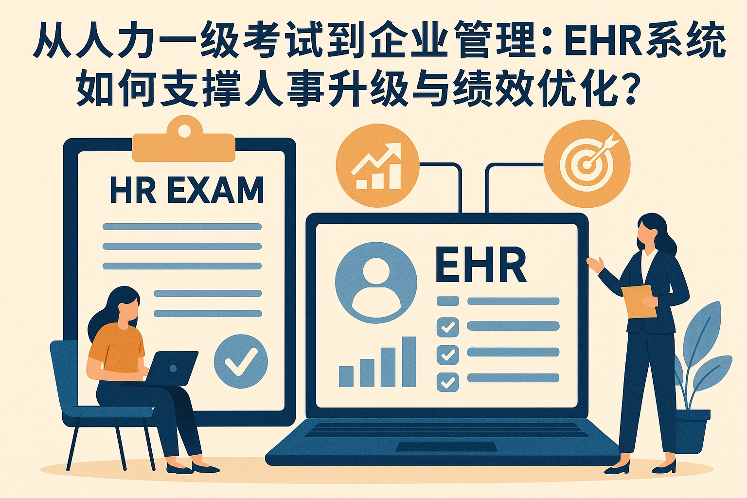 从人力一级考试到企业管理：EHR系统如何支撑人事升级与绩效优化？