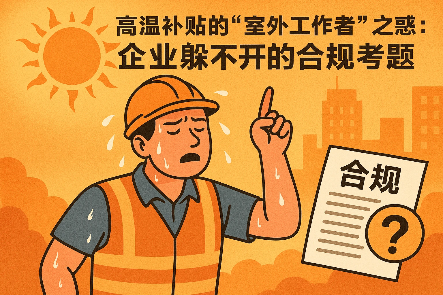 一、高温补贴的“室外工作者”之惑：企业躲不开的合规考题