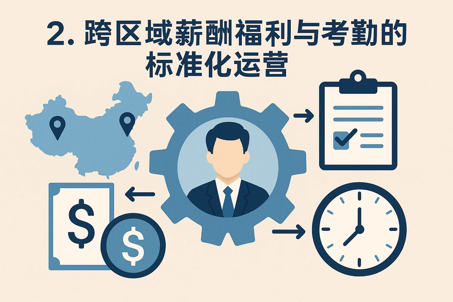2. 跨区域薪酬福利与考勤的标准化运营
