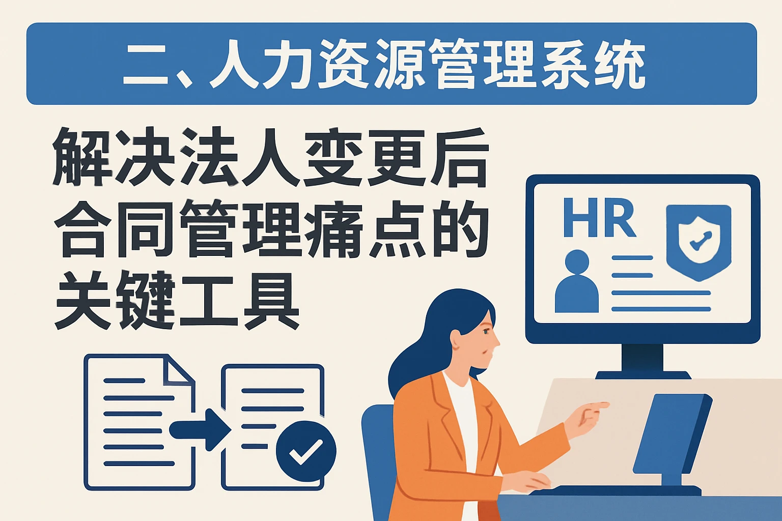 二、人力资源管理系统：解决法人变更后合同管理痛点的关键工具