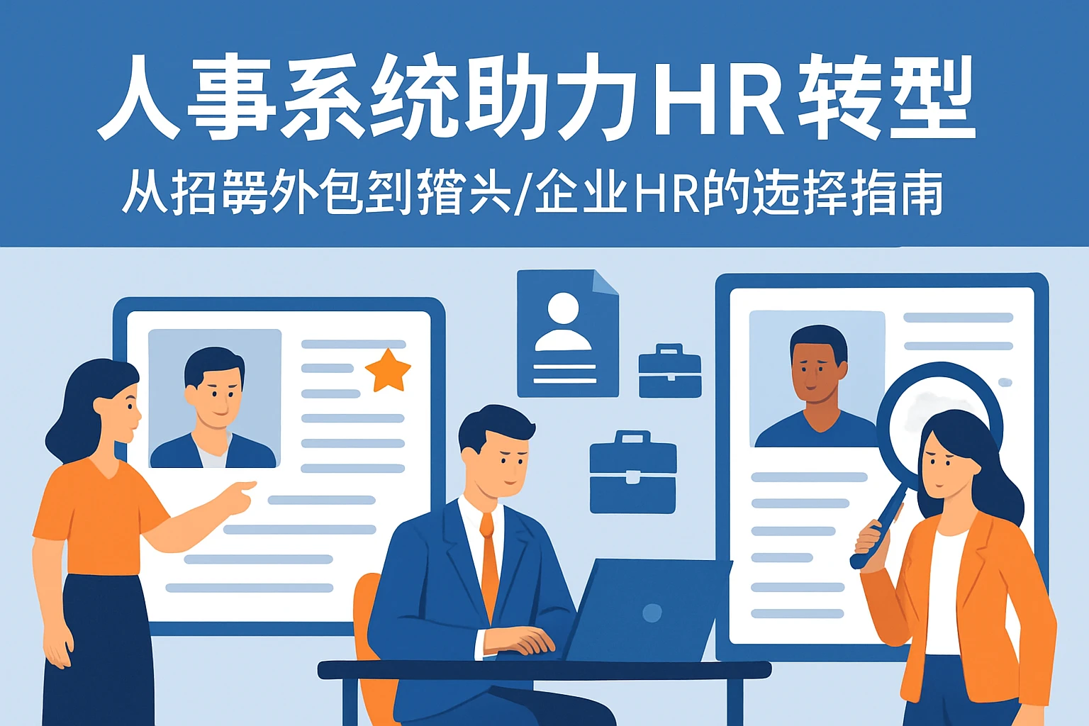 人事系统助力HR转型：从招聘外包到猎头/企业HR的选择指南