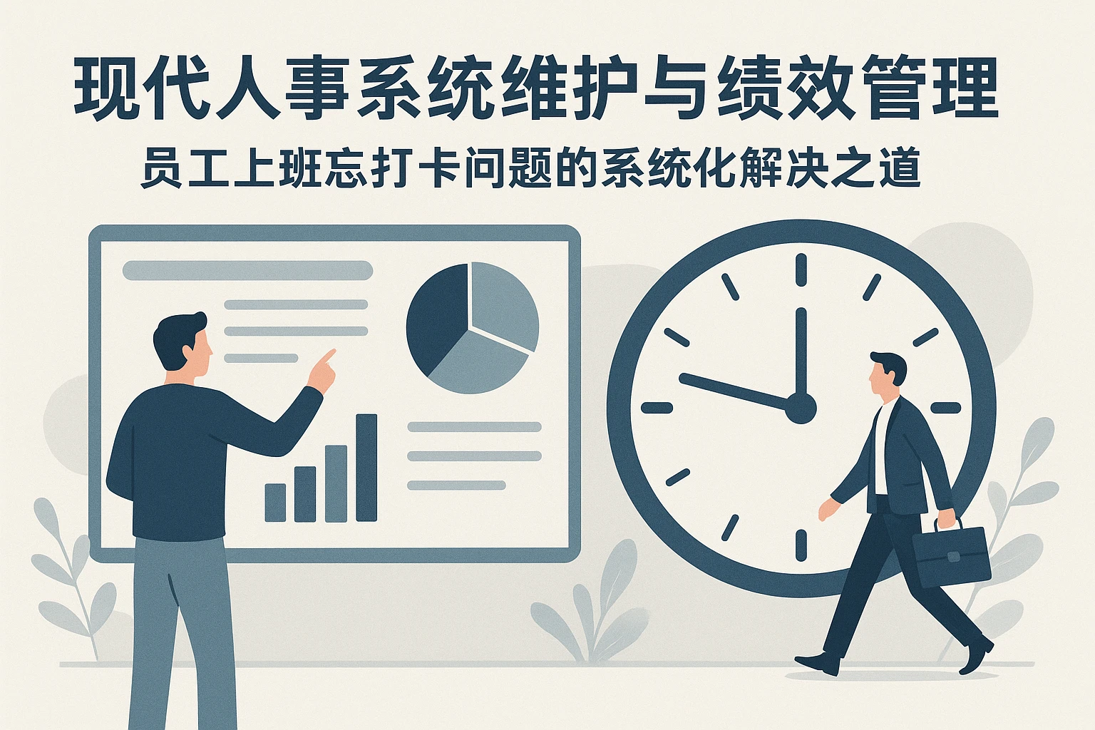 现代人事系统维护与绩效管理系统：员工上班忘打卡问题的系统化解决之道