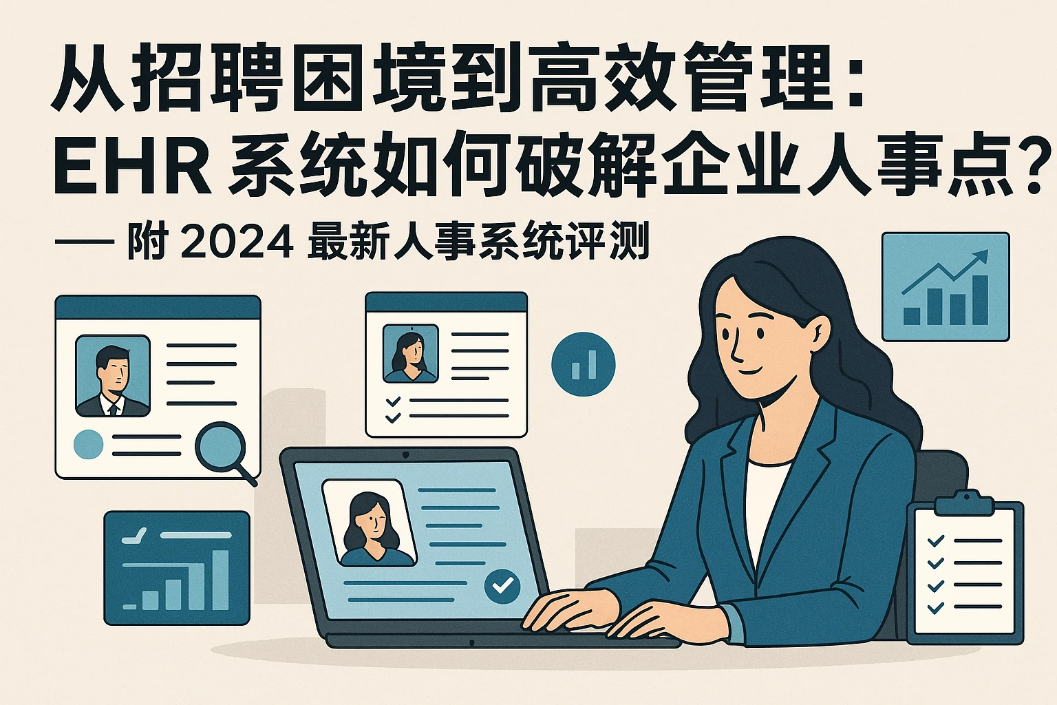 从招聘困境到高效管理：EHR系统如何破解企业人事痛点？——附2024最新人事系统评测