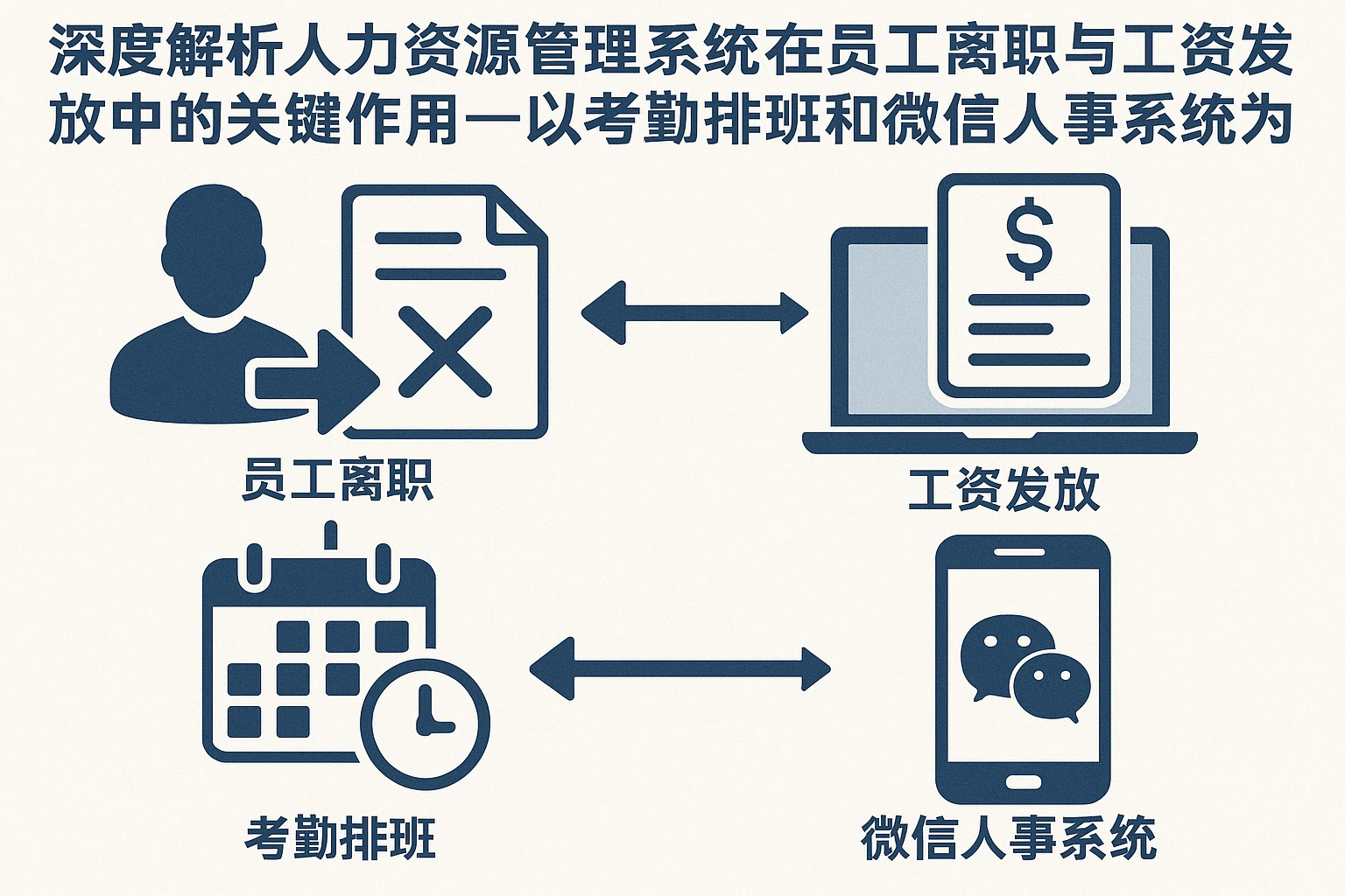 深度解析人力资源管理系统在员工离职与工资发放中的关键作用——以考勤排班和微信人事系统为核心