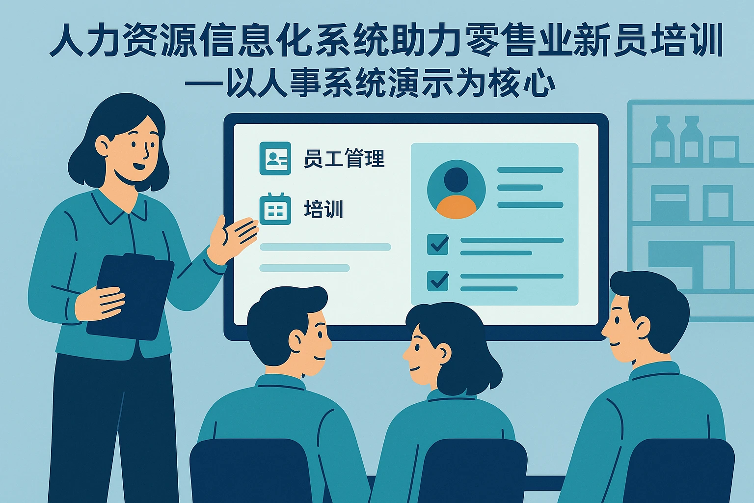 人力资源信息化系统助力零售业新员工培训——以人事系统演示为核心