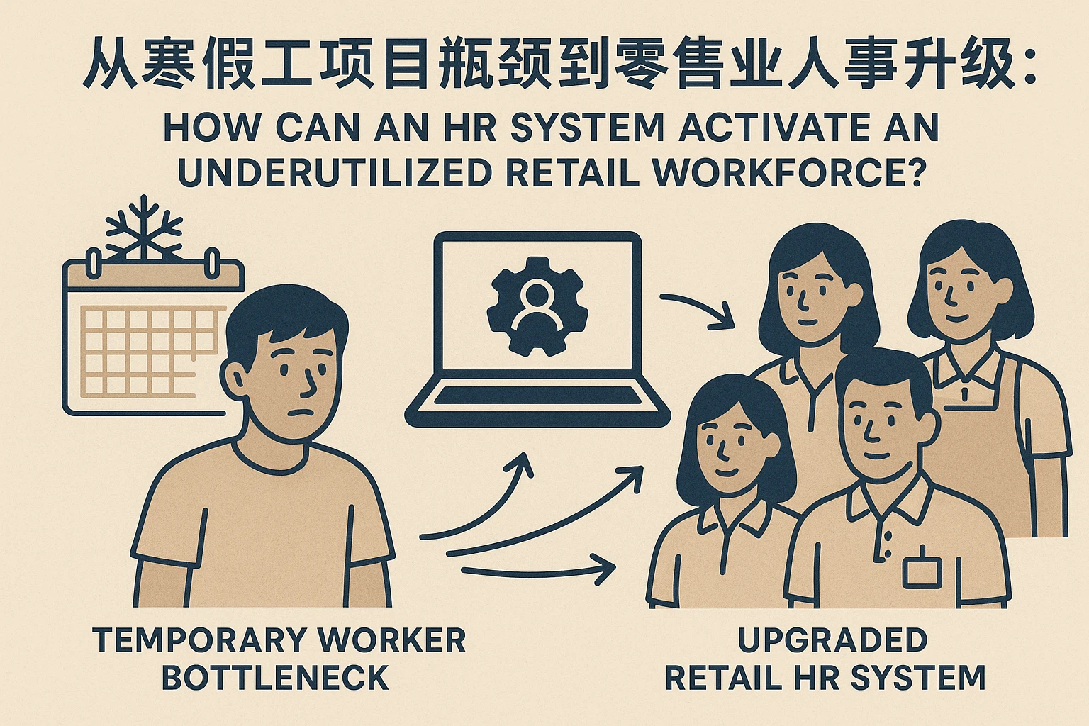 从寒假工项目瓶颈到零售业人事升级：人力资源系统如何激活闲置团队？