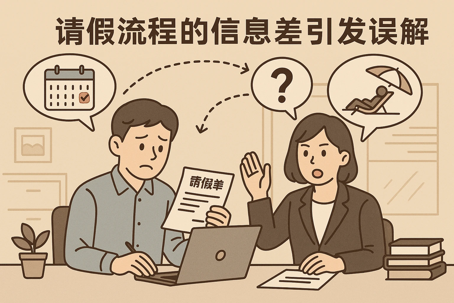 2. 请假流程的“信息差”引发误解