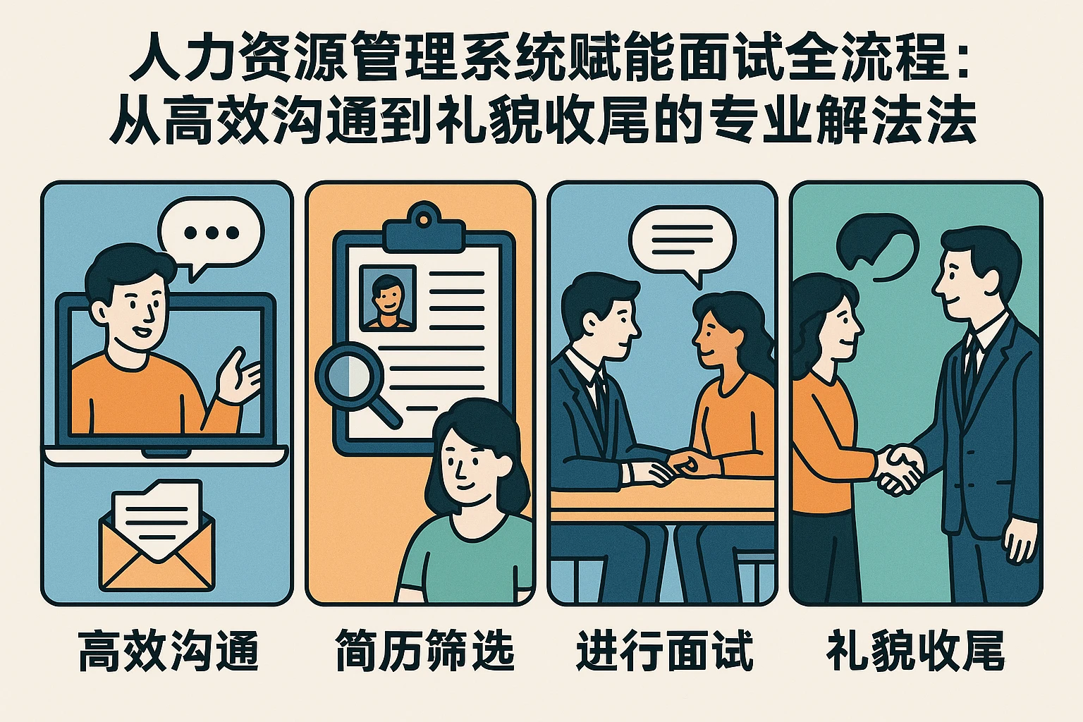 人力资源管理系统赋能面试全流程：从高效沟通到礼貌收尾的专业解法