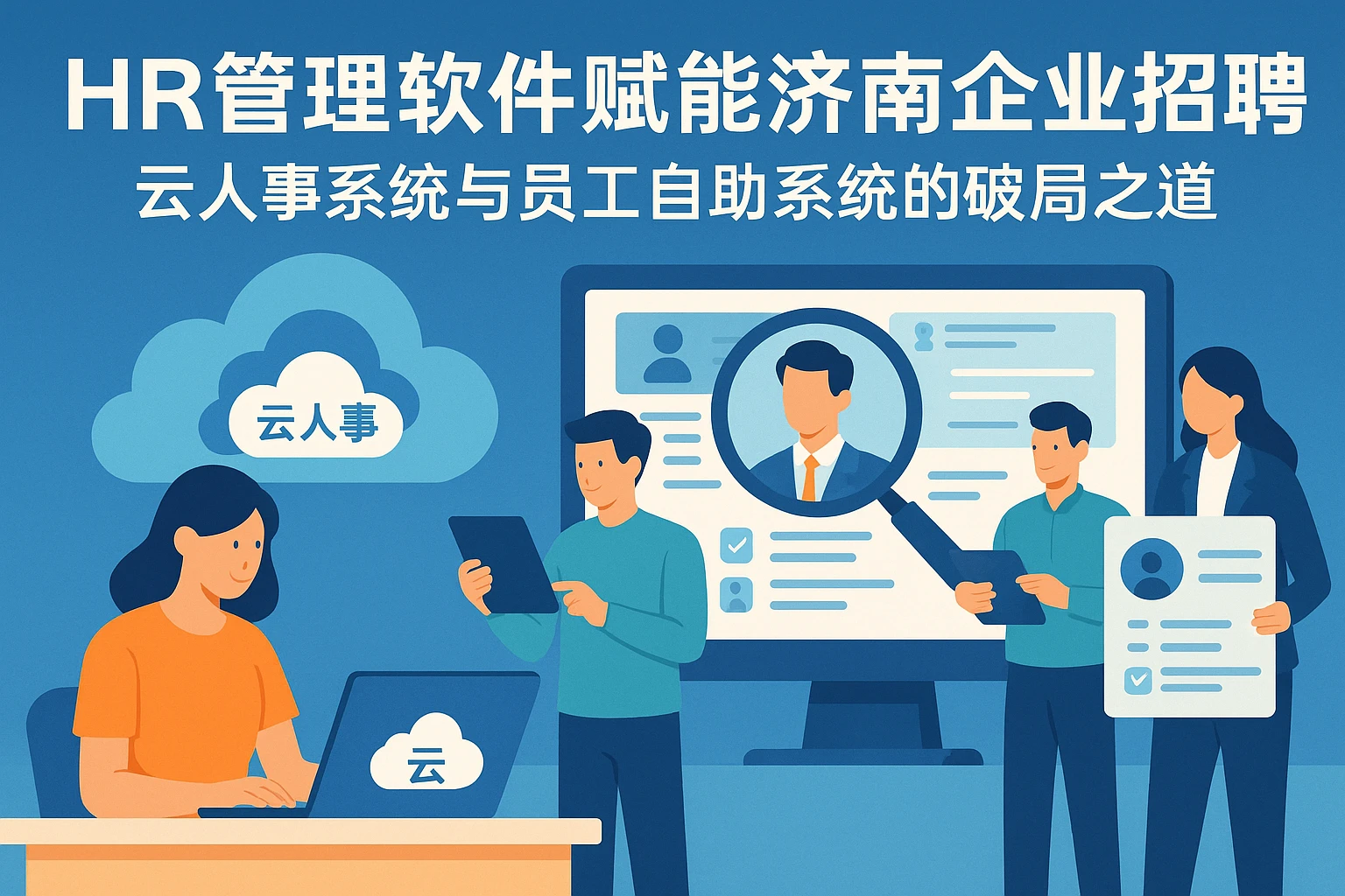HR管理软件赋能济南企业招聘：云人事系统与员工自助系统的破局之道