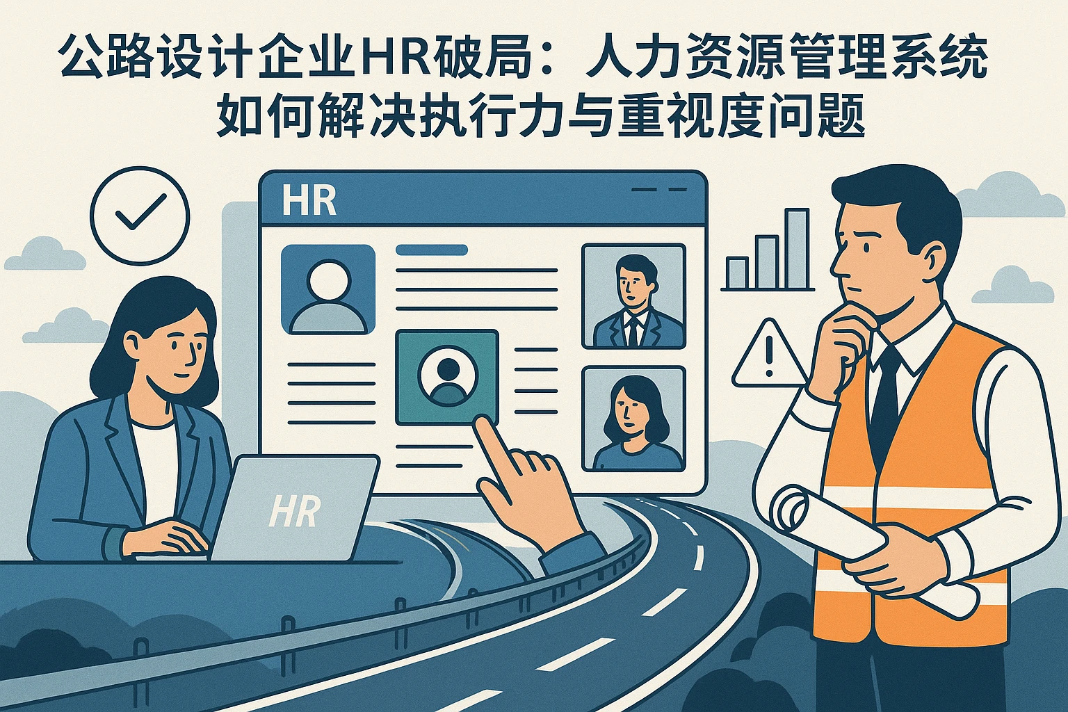 公路设计企业HR破局：人力资源管理系统如何解决执行力与重视度问题