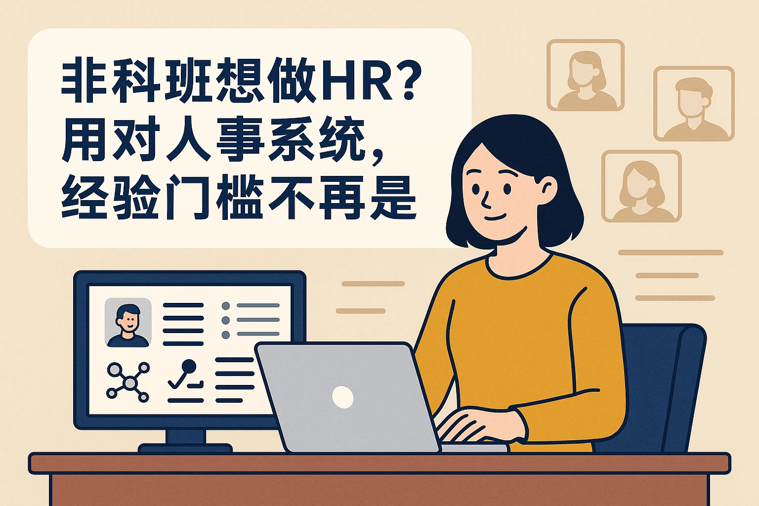 非科班想做HR？用对人事系统，经验门槛不再是难题