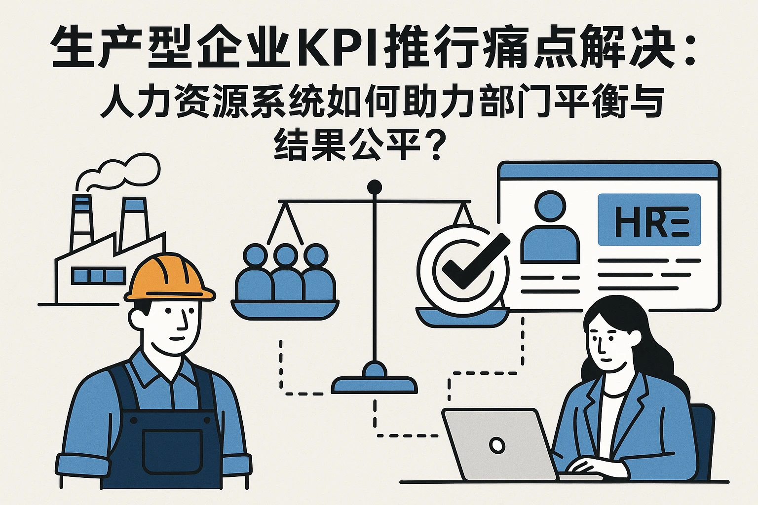 生产型企业KPI推行痛点解决：人力资源系统如何助力部门平衡与结果公平？