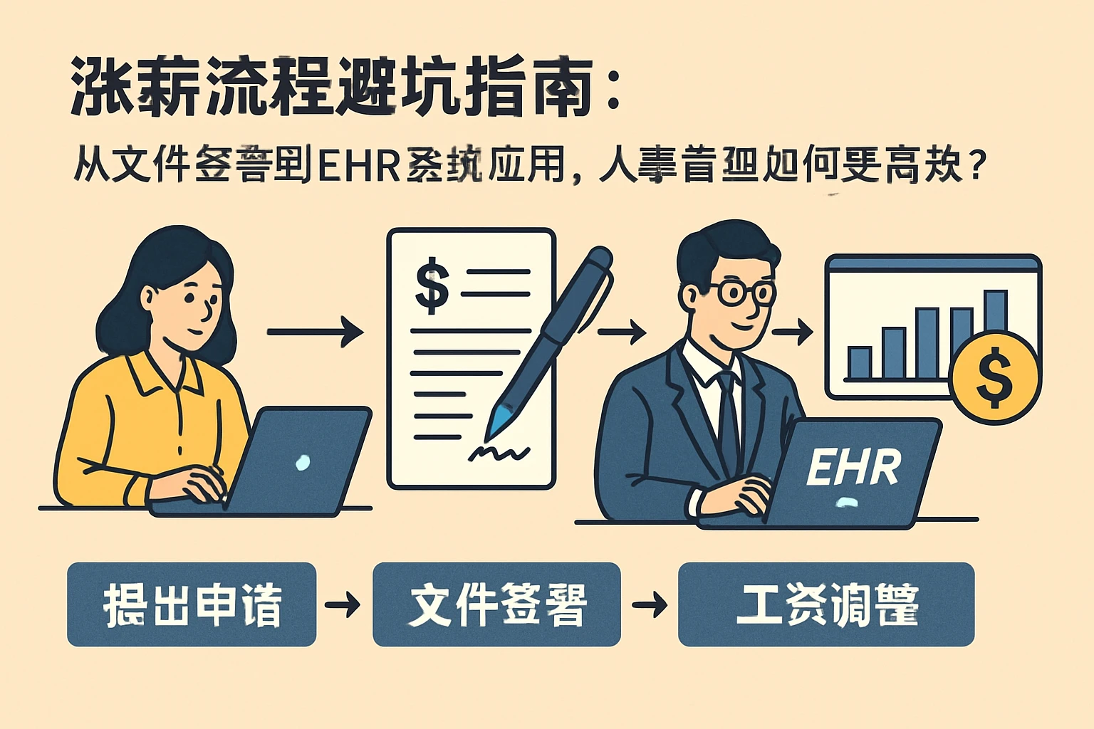 涨薪流程避坑指南：从文件签署到EHR系统应用，人事管理如何更高效？