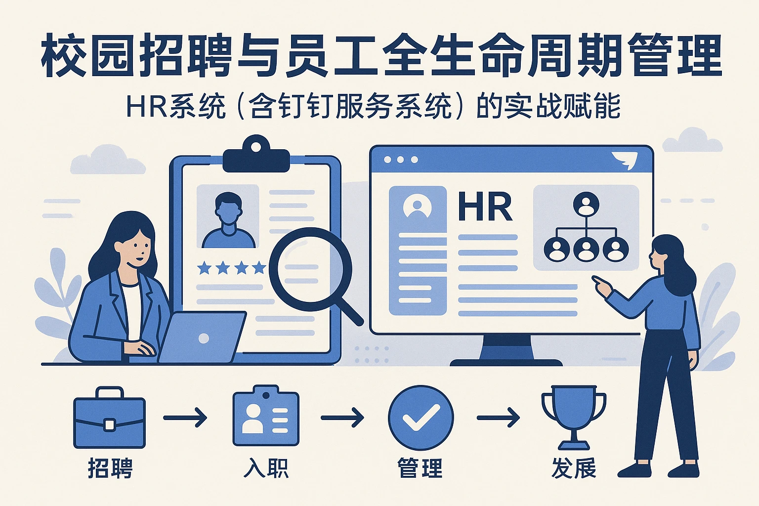 校园招聘与员工全生命周期管理：HR系统（含钉钉人事系统）的实战赋能