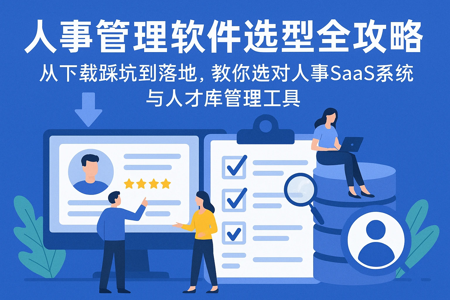 人事管理软件选型全攻略：从下载踩坑到落地，教你选对人事SaaS系统与人才库管理工具