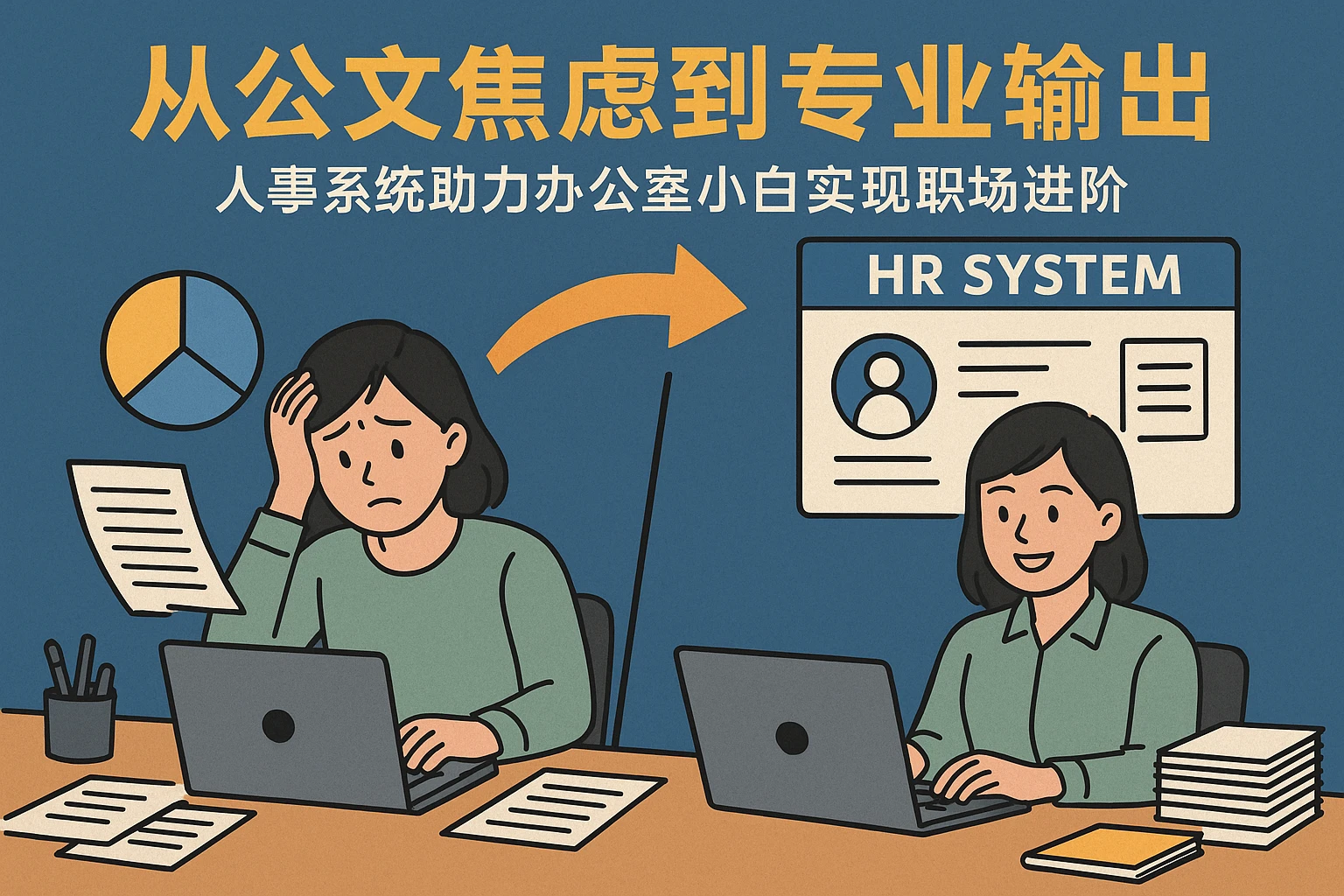 从公文焦虑到专业输出：人事系统助力办公室小白实现职场进阶