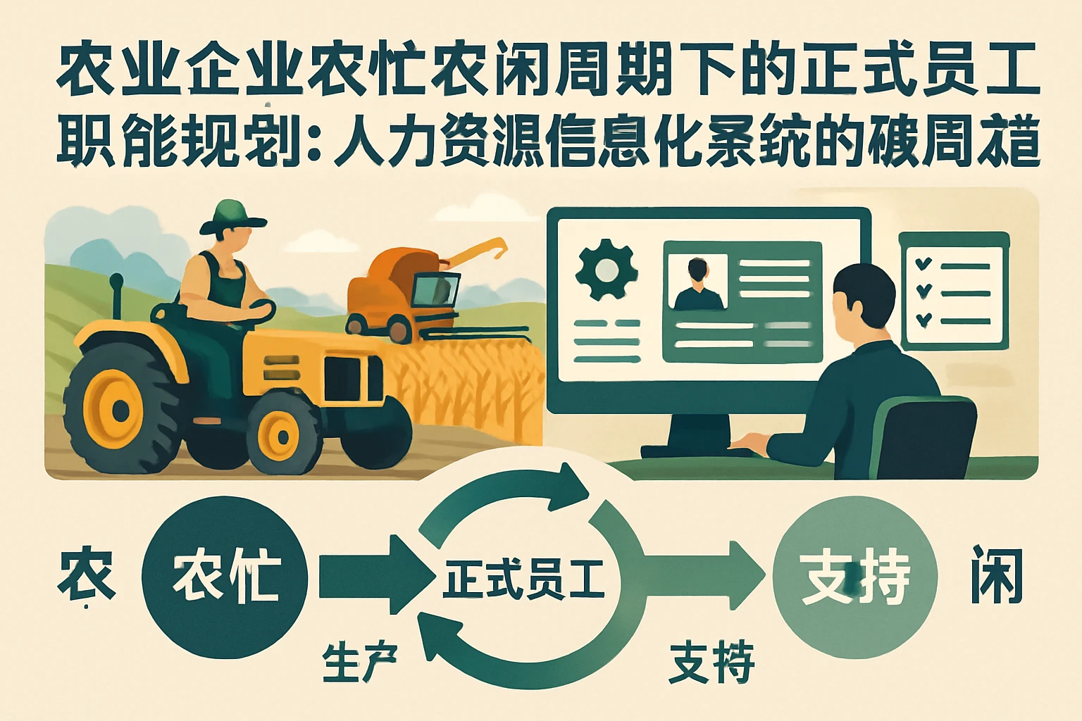 农业企业农忙农闲周期下的正式员工职能规划：人力资源信息化系统的破局之道