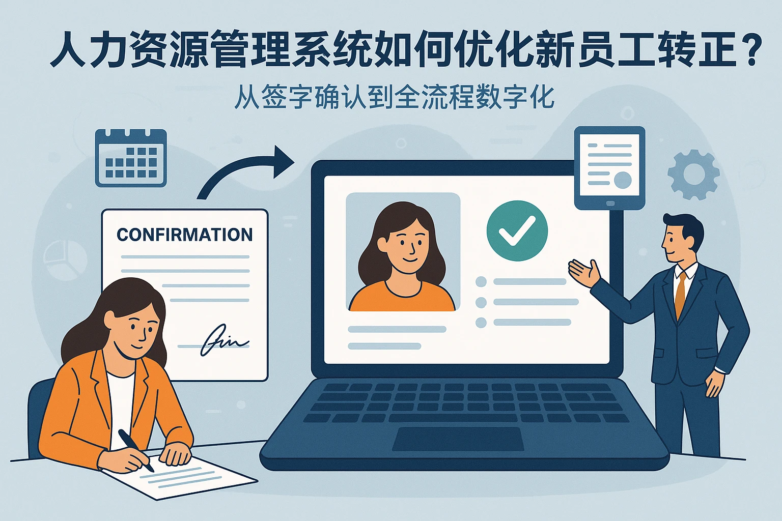 人力资源管理系统如何优化新员工转正流程？从签字确认到全流程数字化