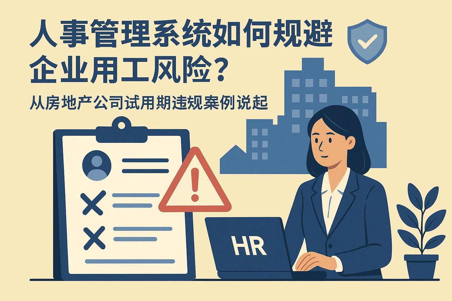 人事管理系统如何规避企业用工风险？从房地产公司试用期违规案例说起