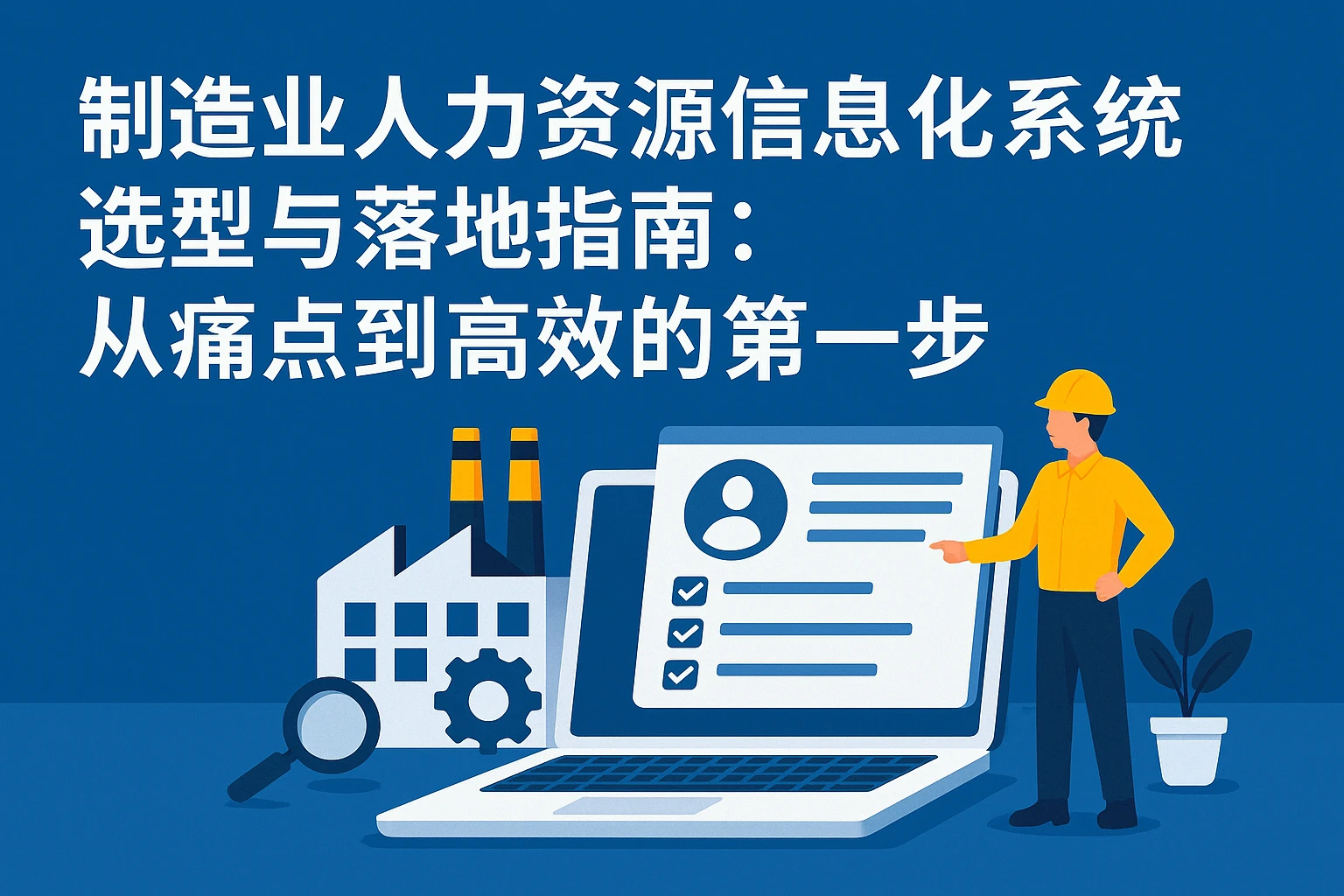 制造业人力资源信息化系统选型与落地指南：从痛点到高效的第一步