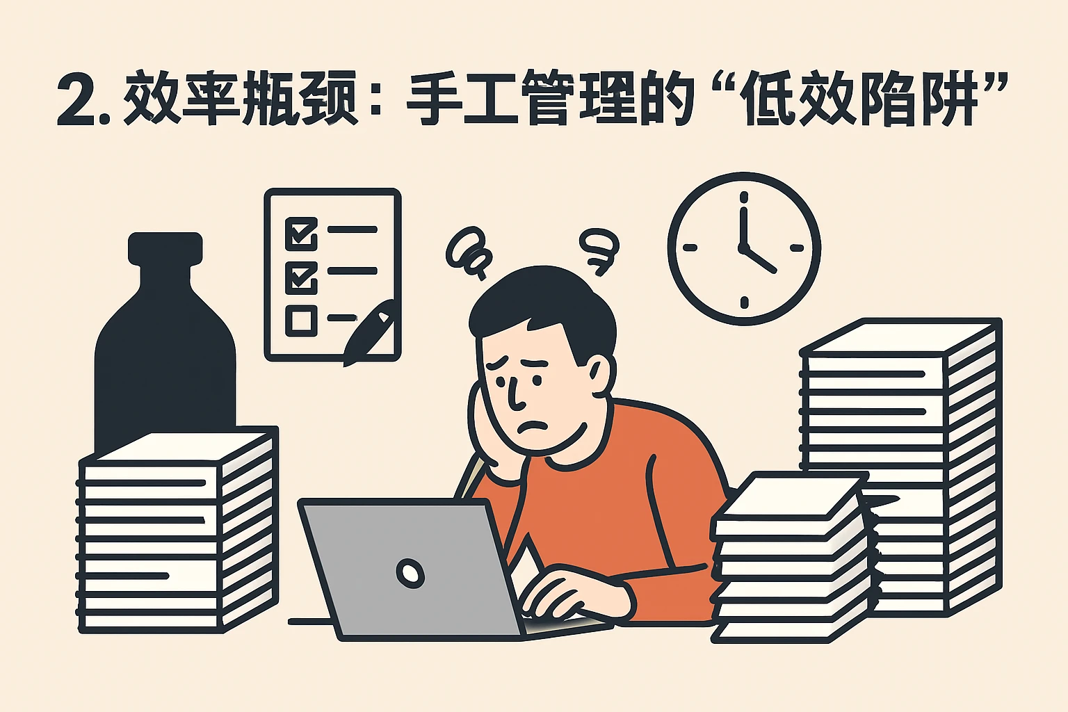 2. 效率瓶颈：手工管理的“低效陷阱”