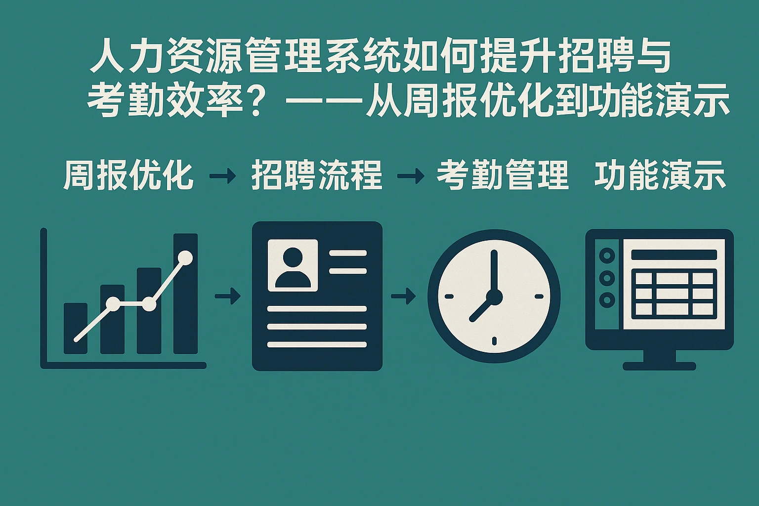 人力资源管理系统如何提升招聘与考勤效率？——从周报优化到功能演示的实践指南