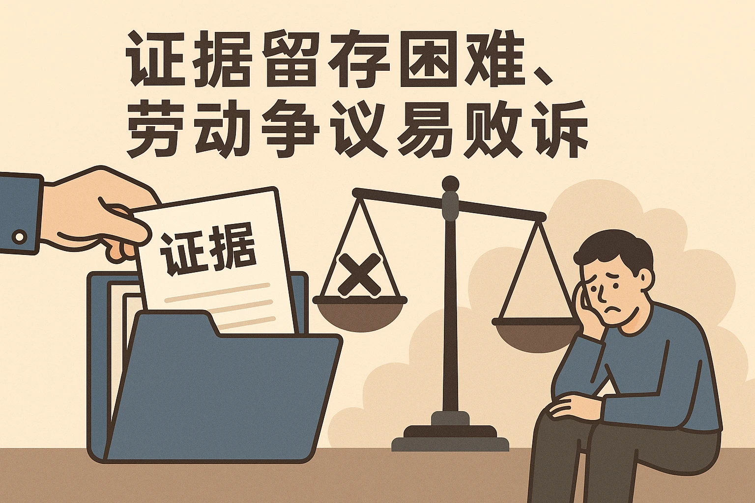 2. 证据留存困难，劳动争议易败诉