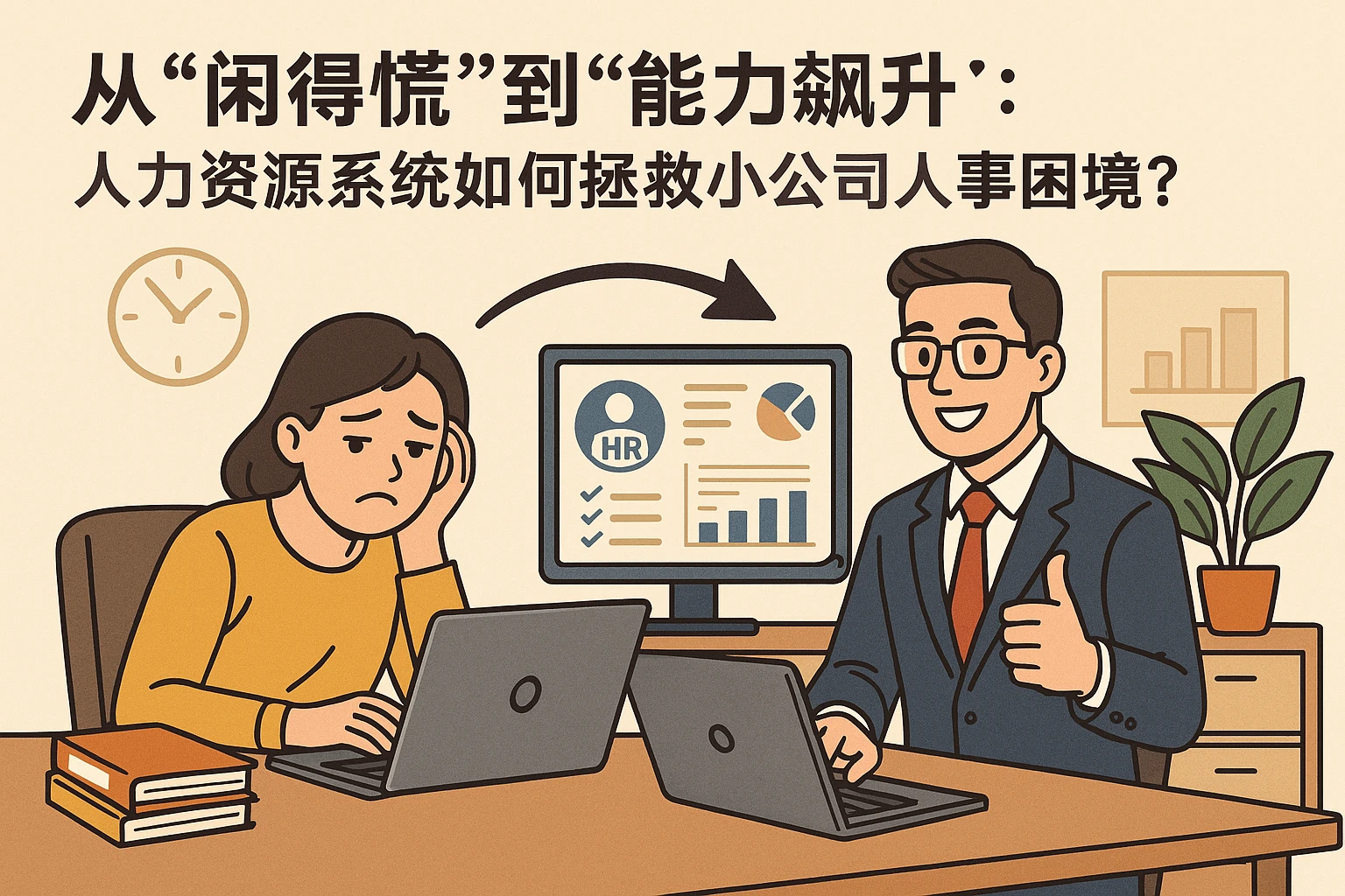 从“闲得慌”到“能力飙升”：人力资源系统如何拯救小公司人事困境？
