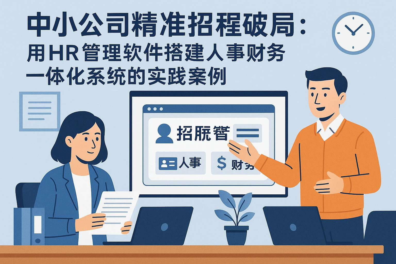 中小公司精准招聘破局：用HR管理软件搭建人事财务一体化系统的实践案例