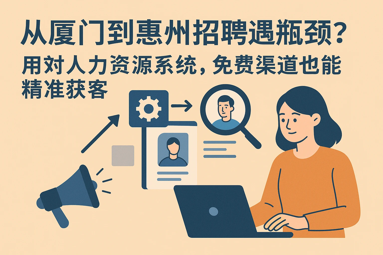 从厦门到惠州招聘遇瓶颈？用对人力资源系统，免费渠道也能精准获客