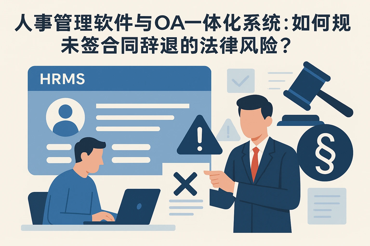 人事管理软件与OA一体化系统：如何规避未签合同辞退的法律风险？