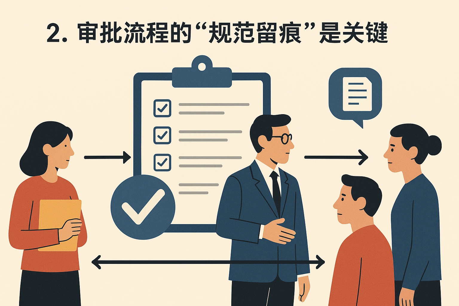 2. 审批流程的“规范留痕”是关键