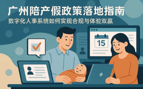 广州陪产假政策落地指南：数字化人事系统如何实现合规与体验双赢