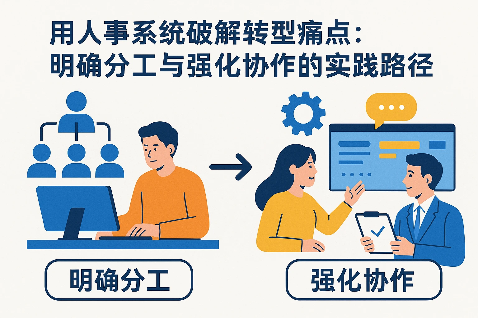 用人事系统破解转型痛点：明确分工与强化协作的实践路径