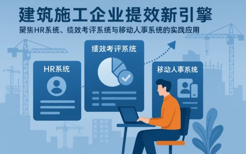 建筑施工企业提效新引擎：聚焦HR系统、绩效考评系统与移动人事系统的实践应用