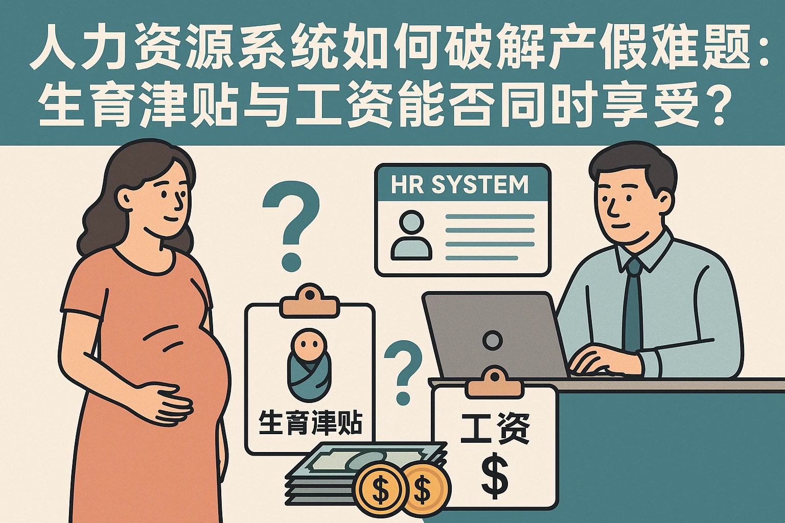 人力资源系统如何破解产假待遇难题：生育津贴与工资能否同时享受？