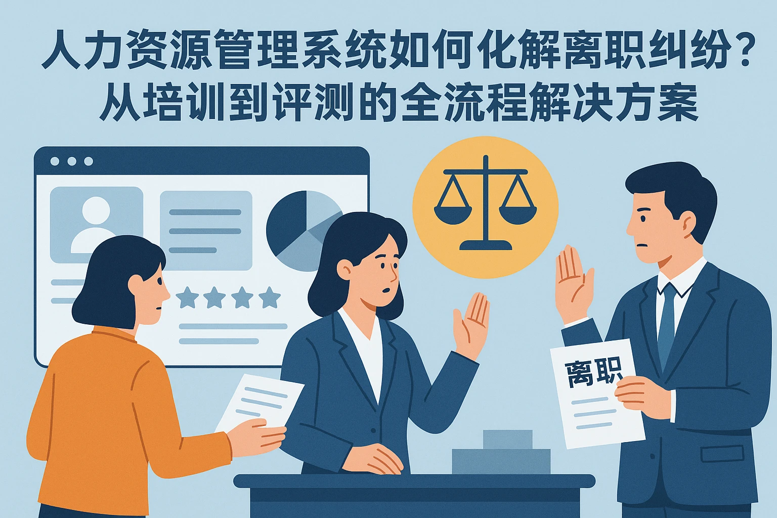 人力资源管理系统如何化解离职纠纷？从培训到评测的全流程解决方案