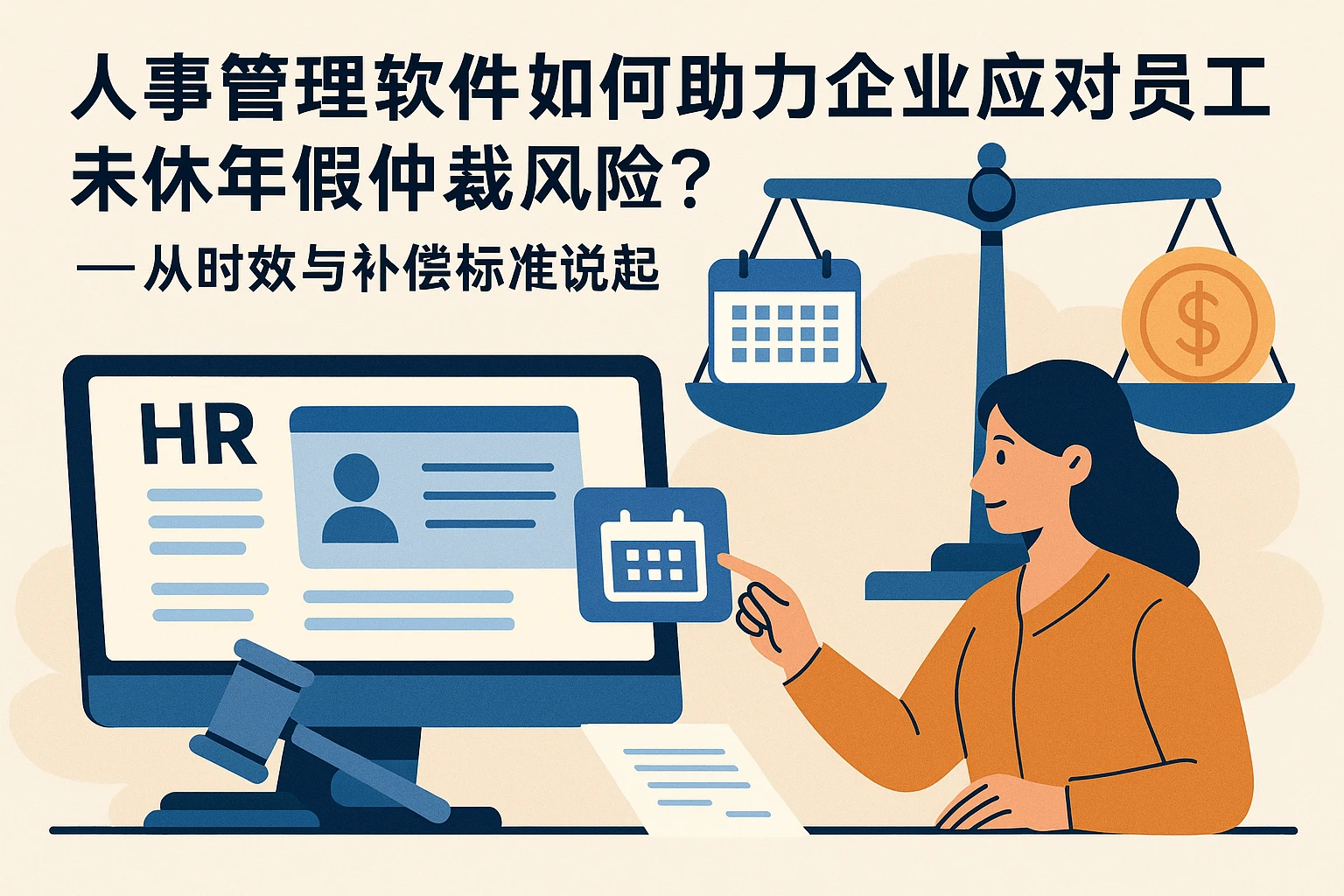 人事管理软件如何助力企业应对员工未休年假仲裁风险？——从时效与补偿标准说起