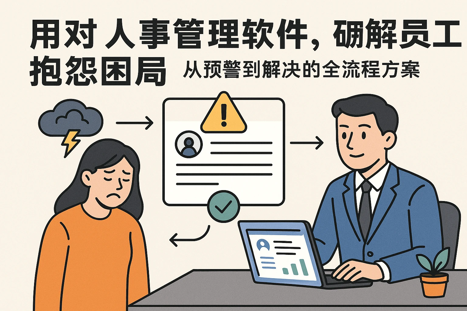 用对人事管理软件，破解员工抱怨困局——从预警到解决的全流程方案