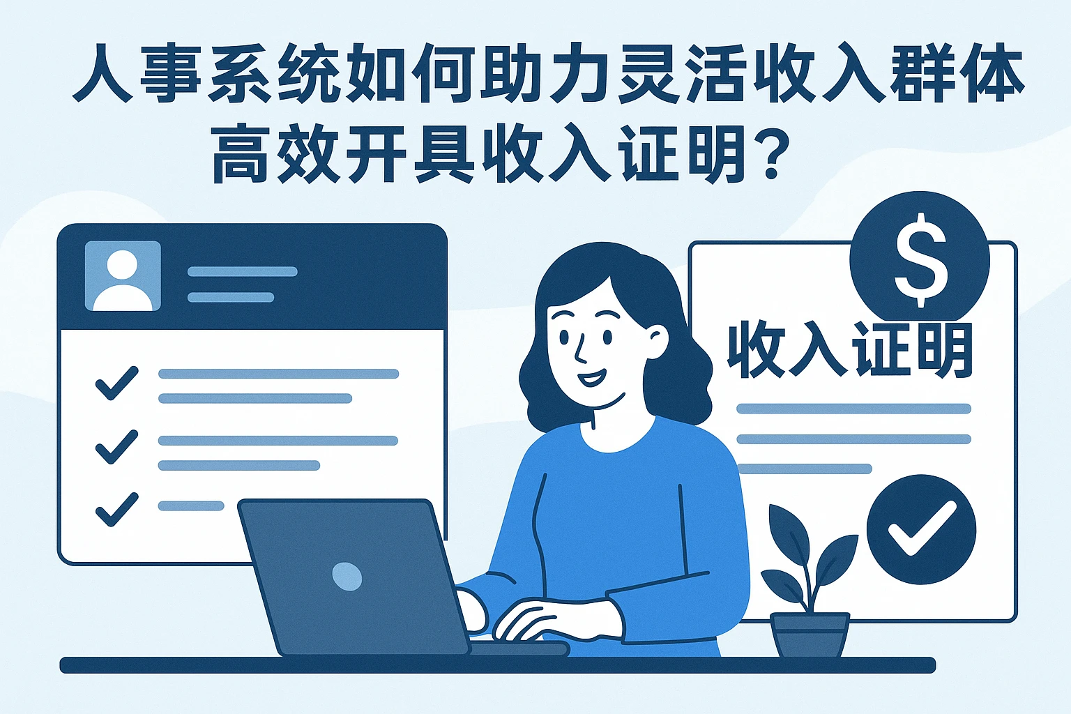 人事系统如何助力灵活收入群体高效开具收入证明？