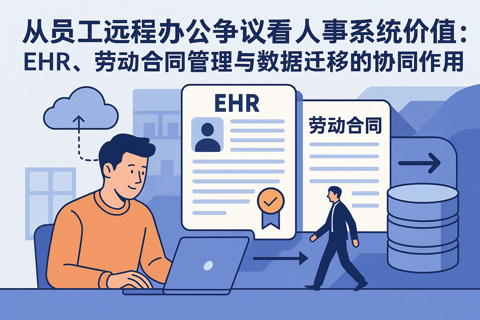 从员工远程办公争议看人事系统价值：EHR、劳动合同管理与数据迁移的协同作用
