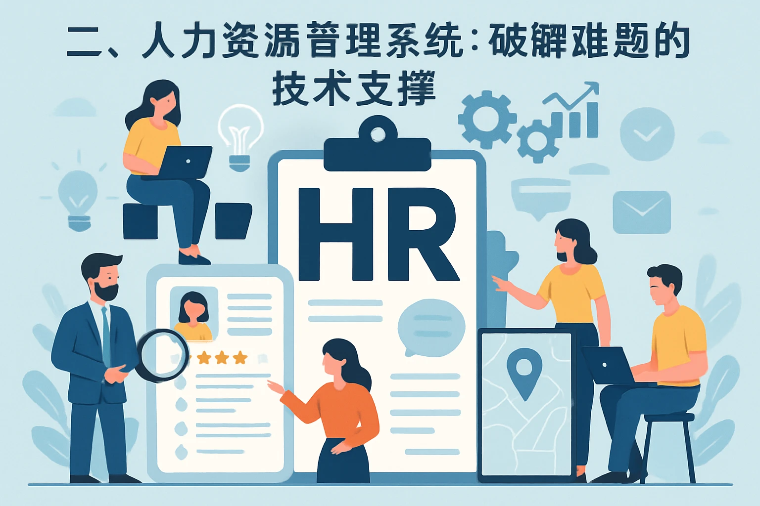 二、人力资源管理系统：破解难题的技术支撑