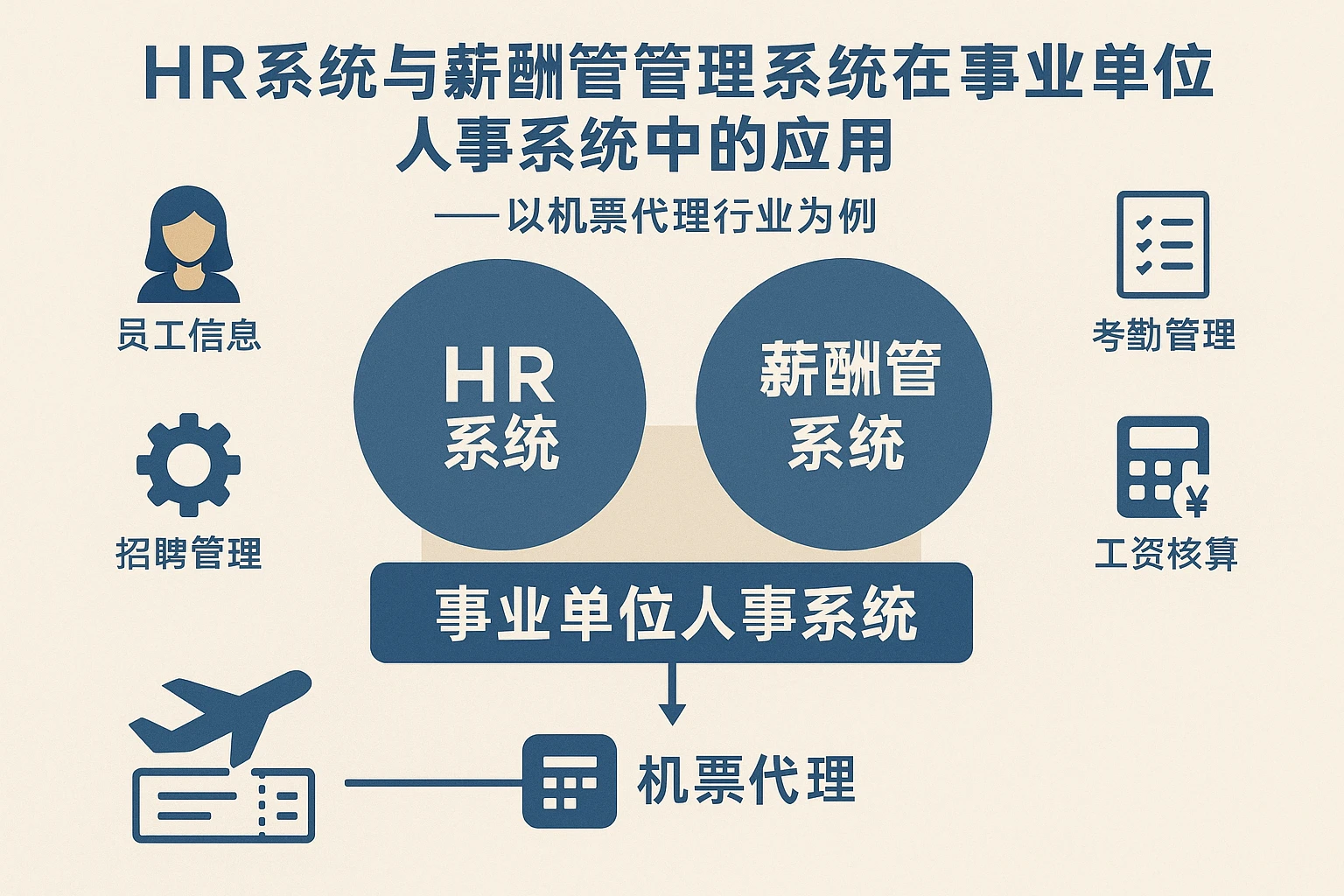 HR系统与薪酬管理系统在事业单位人事系统中的应用 —— 以机票代理行业为例