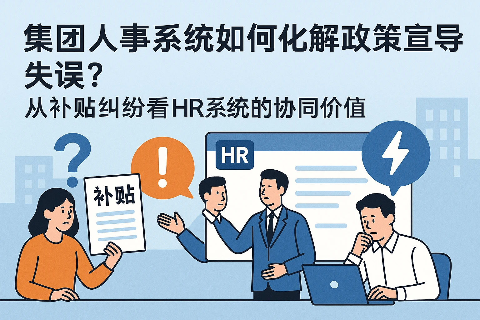 集团人事系统如何化解政策宣导失误？从补贴纠纷看HR系统的协同价值